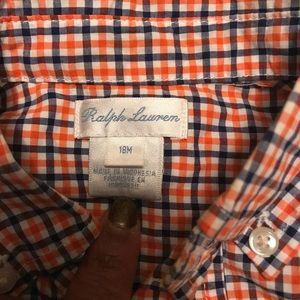 Collar/button down toddlers shirt